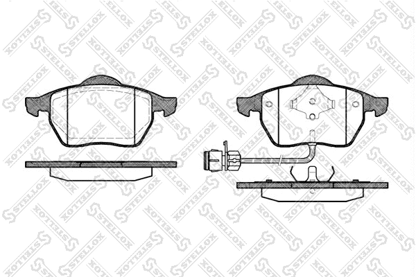 Brake Pad Set, disc brake (401 002B-SX)