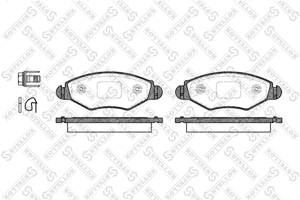 Brake Pad Set, disc brake (654 020B-SX)