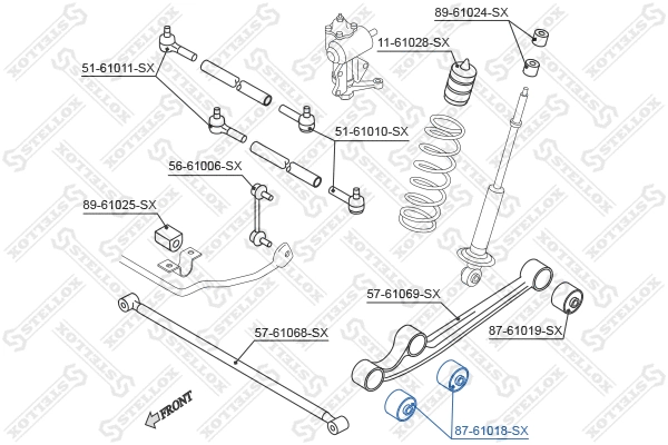 Mounting, control/trailing arm
