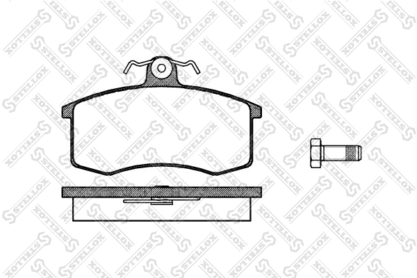 Brake Pad Set, disc brake (232 000-SX)
