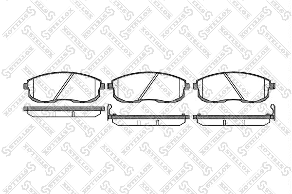 Brake Pad Set, disc brake (304 012-SX)