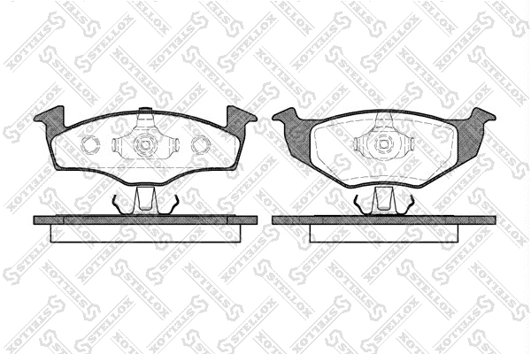 Brake Pad Set, disc brake (620 010B-SX)
