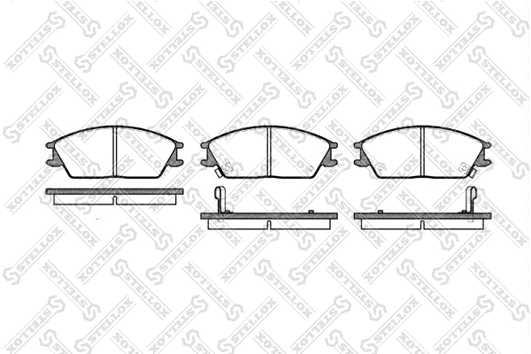 Brake Pad Set, disc brake (235 002-SX)