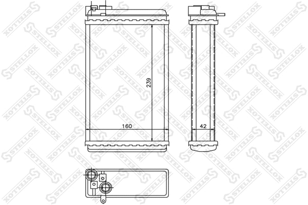 Heat Exchanger, interior heating (10-35046-SX)
