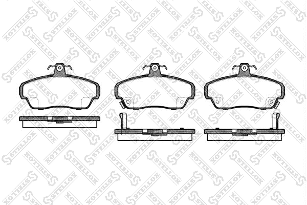 Brake Pad Set, disc brake (501 002B-SX)