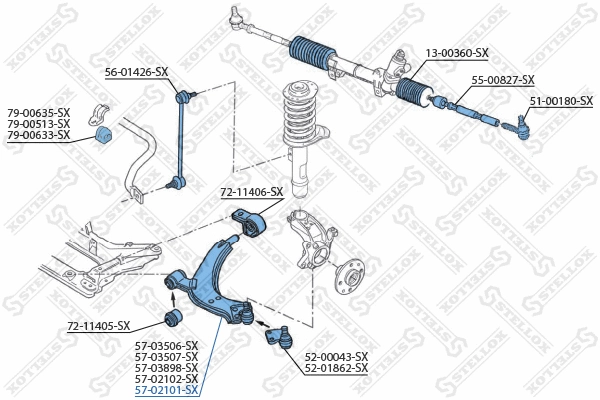 Control/Trailing Arm, wheel suspension