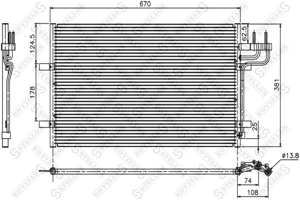 Condenser, air conditioning (10-45036-SX)