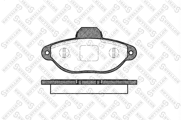 Brake Pad Set, disc brake (425 020-SX)