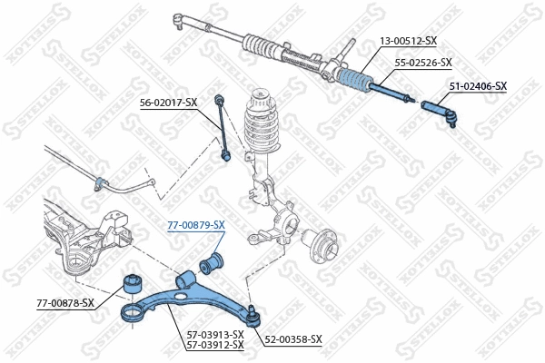 Mounting, control/trailing arm