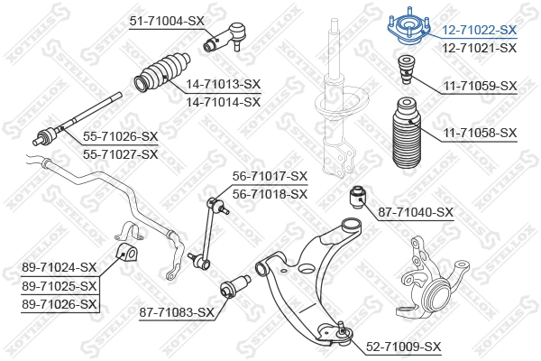 Suspension Strut Support Mount
