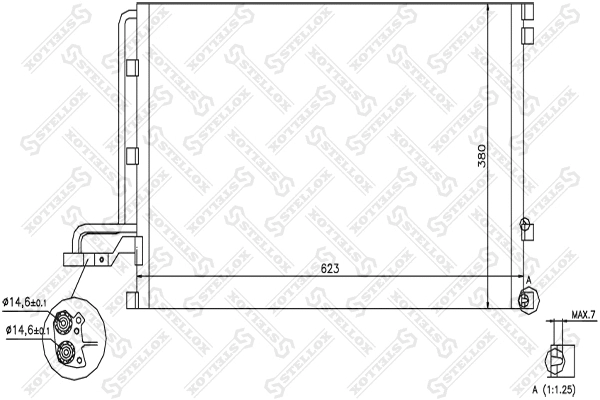 Condenser, air conditioning (10-45572-SX)