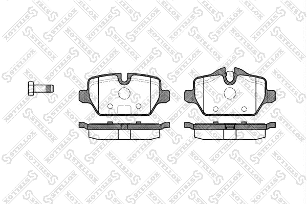Brake Pad Set, disc brake (1143 000L-SX)