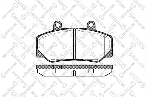 Brake Pad Set, disc brake (187 020-SX)