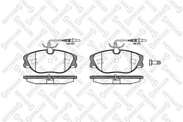 Brake Pad Set, disc brake (316 044B-SX)