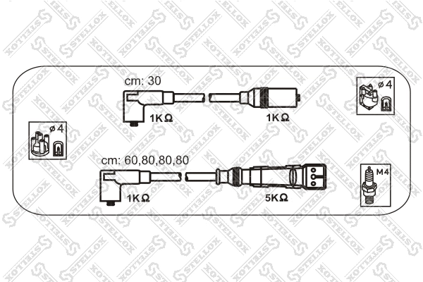 Ignition Cable Kit (10-31309-SX)
