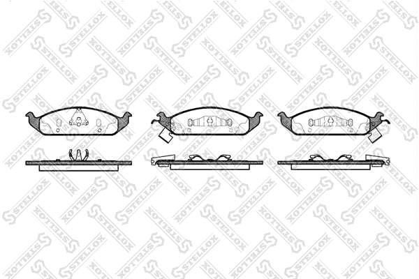 Brake Pad Set, disc brake (581 002B-SX)