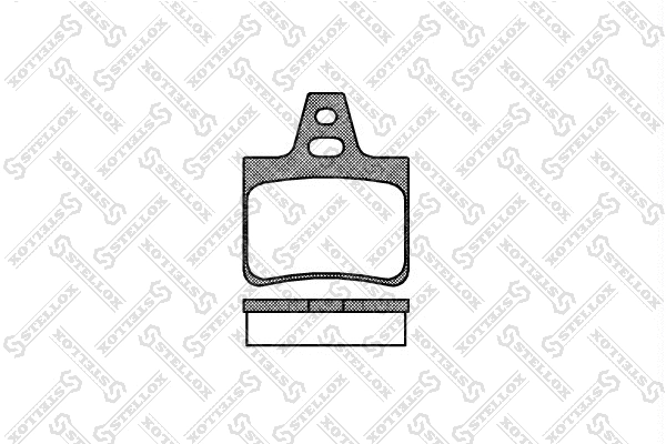 Brake Pad Set, disc brake (322 000-SX)