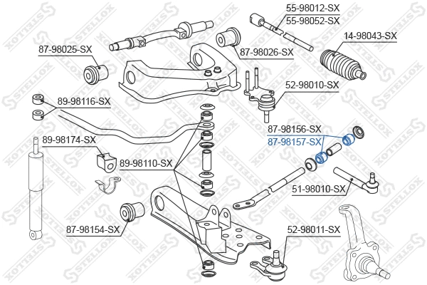 Mounting, control/trailing arm