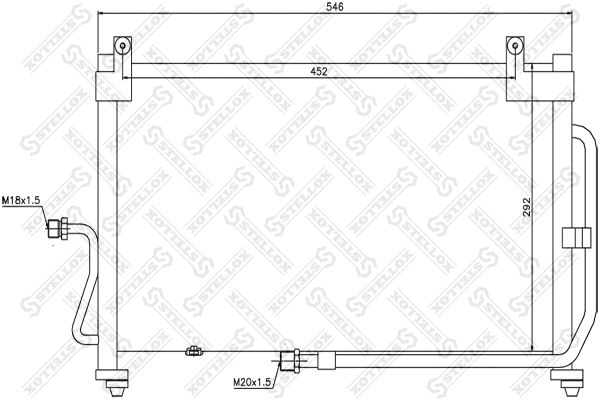 Condenser, air conditioning (10-45083-SX)
