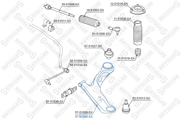 Control/Trailing Arm, wheel suspension