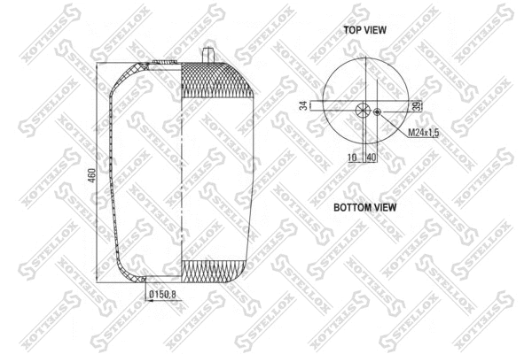Bellow, air suspension
