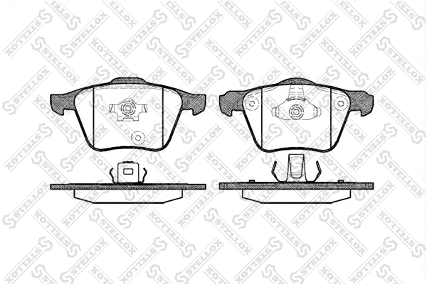 Brake Pad Set, disc brake (1054 000-SX)