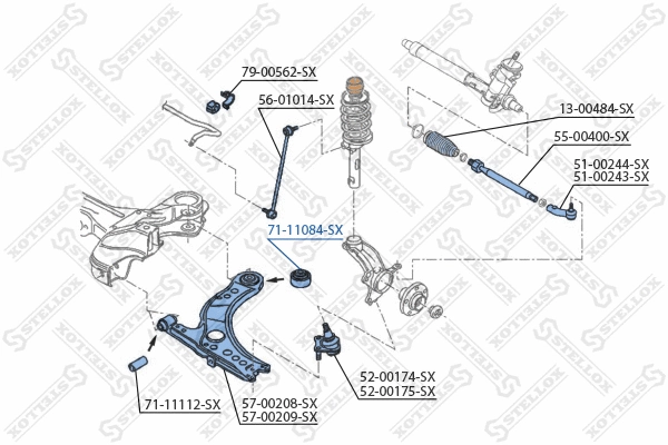 Mounting, control/trailing arm