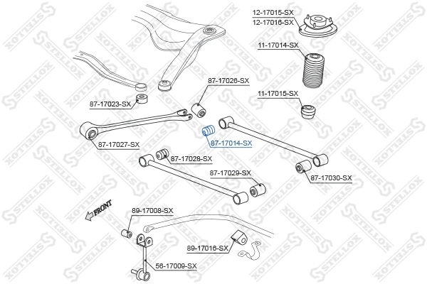 Mounting, control/trailing arm