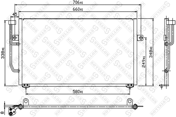 Condenser, air conditioning (10-45169-SX)