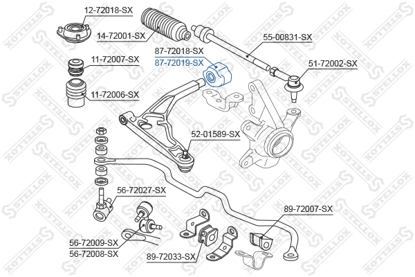 Mounting, control/trailing arm