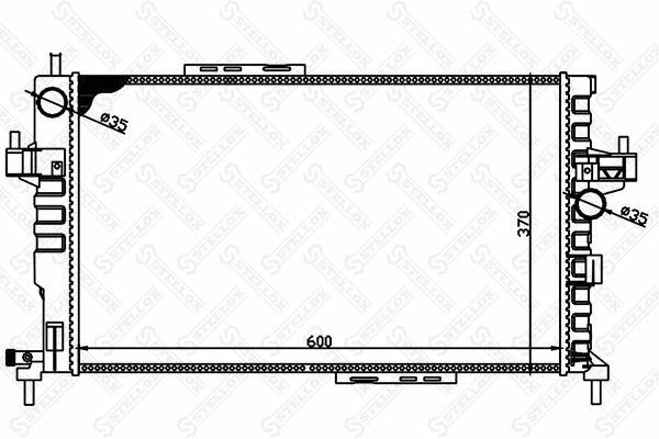Radiator, engine cooling (10-25967-SX)