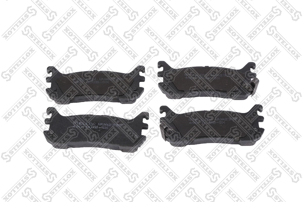 Brake Pad Set, disc brake (490 002B-SX)