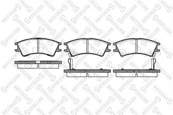 Brake Pad Set, disc brake (686 002B-SX)