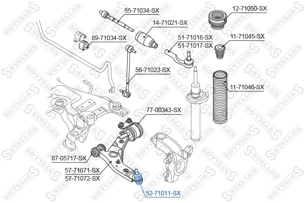 Ball Joint (52-71011-SX)