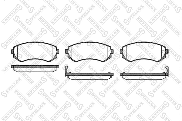 Brake Pad Set, disc brake (328 012-SX)