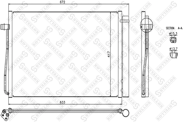 Condenser, air conditioning (10-45022-SX)