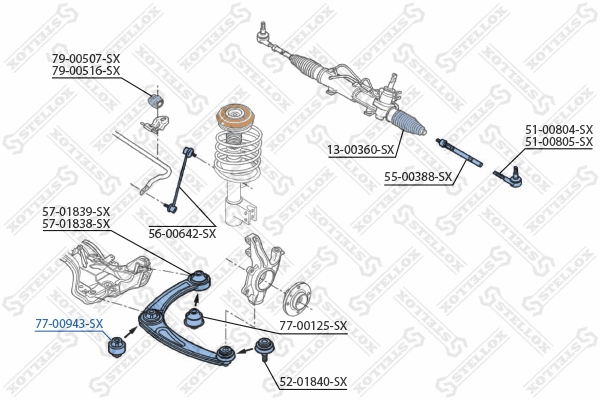 Mounting, control/trailing arm