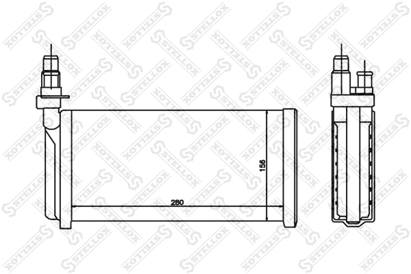 Heat Exchanger, interior heating (10-35052-SX)