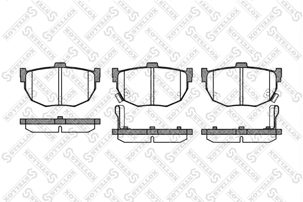 Brake Pad Set, disc brake (305 032-SX)