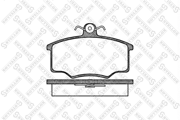 Brake Pad Set, disc brake (057 000-SX)