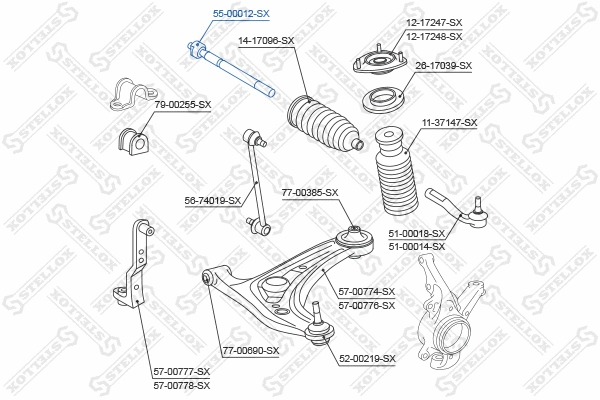 Centre Rod Assembly