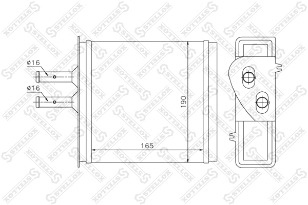 Heat Exchanger, interior heating (10-35007-SX)