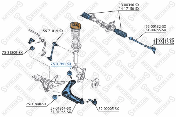 Mounting, control/trailing arm