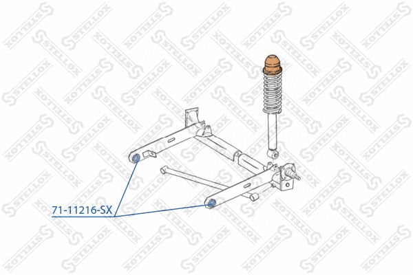 Mounting, control/trailing arm