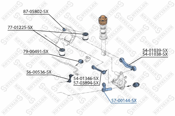 Control/Trailing Arm, wheel suspension