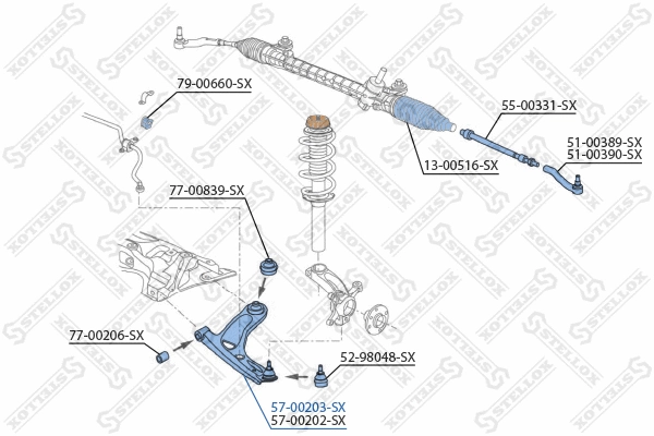 Control/Trailing Arm, wheel suspension