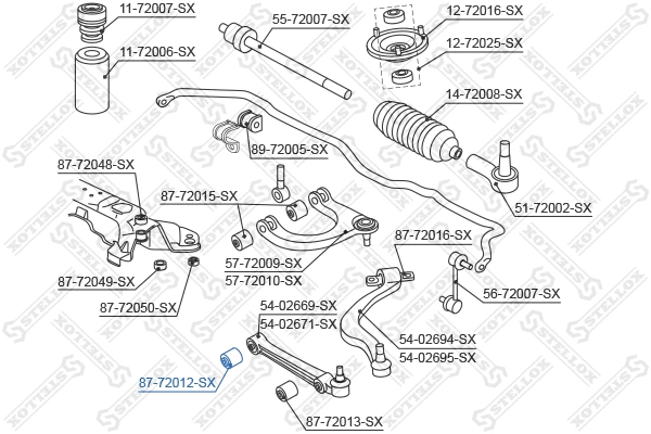 Mounting, control/trailing arm