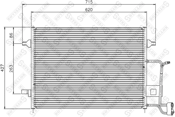 Condenser, air conditioning (10-45399-SX)