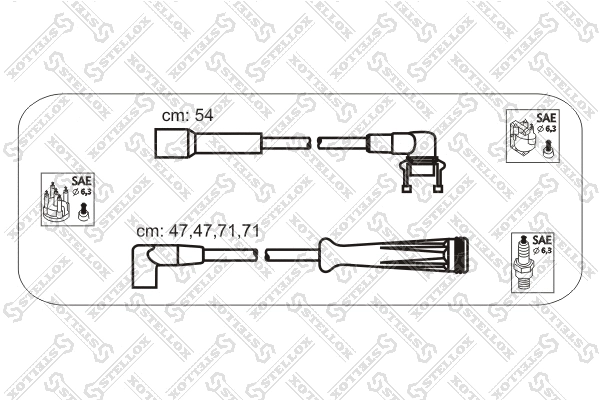 Ignition Cable Kit (10-38016-SX)