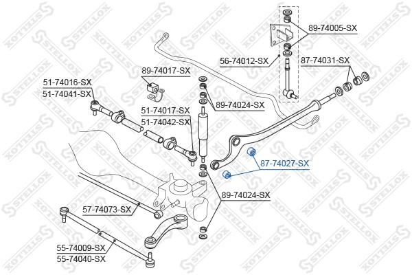 Mounting, control/trailing arm